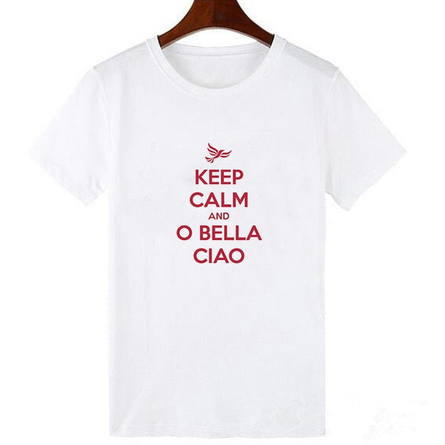 Showtly La Casa De Papel Tshirt Money Heist Tees TV Series EL PROFESOR Streetwear Men T Shirt  House of Paper Oversized Tee Tops