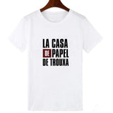 Showtly La Casa De Papel Tshirt Money Heist Tees TV Series EL PROFESOR Streetwear Men T Shirt  House of Paper Oversized Tee Tops