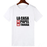 Showtly La Casa De Papel Tshirt Money Heist Tees TV Series EL PROFESOR Streetwear Men T Shirt  House of Paper Oversized Tee Tops