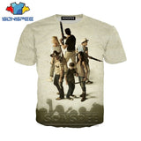 Anime 3d print game t shirt streetwear tees The Walking Dead men Women fashion t-shirt dj Harajuku kids shirts homme tshirt A216