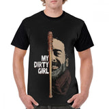 The Walking Dead T Shirt Look At My Dirty T-Shirt Fashion Short Sleeve Funny Graphic Tee Shirt 100 Percent Polyester Tshirt