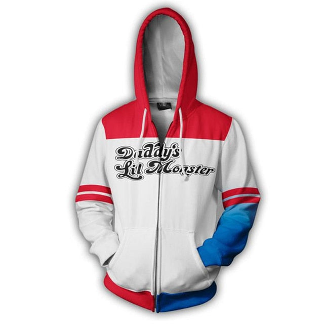 New Movie Joker Cosplay Hoodie Joaquin Phoenix Joker 3D Print Zipper Sweatshirt Fashion Casual Hoodies Men Women Streetwear Coat