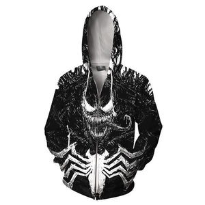 New Movie Joker Cosplay Hoodie Joaquin Phoenix Joker 3D Print Zipper Sweatshirt Fashion Casual Hoodies Men Women Streetwear Coat