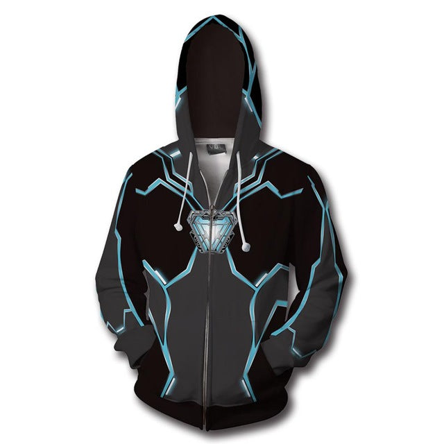 New Movie Joker Cosplay Hoodie Joaquin Phoenix Joker 3D Print Zipper Sweatshirt Fashion Casual Hoodies Men Women Streetwear Coat