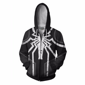 New Movie Joker Cosplay Hoodie Joaquin Phoenix Joker 3D Print Zipper Sweatshirt Fashion Casual Hoodies Men Women Streetwear Coat
