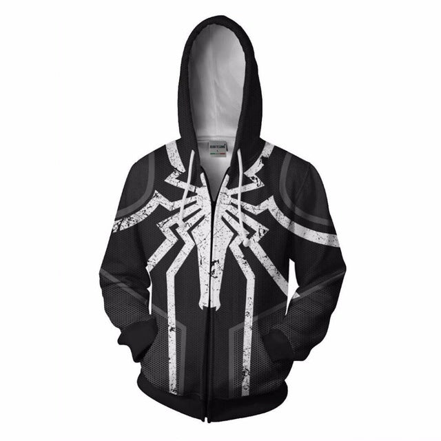 New Movie Joker Cosplay Hoodie Joaquin Phoenix Joker 3D Print Zipper Sweatshirt Fashion Casual Hoodies Men Women Streetwear Coat