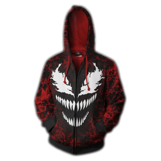 New Movie Joker Cosplay Hoodie Joaquin Phoenix Joker 3D Print Zipper Sweatshirt Fashion Casual Hoodies Men Women Streetwear Coat