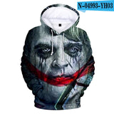 Movie joker 2019 Women/Men Hoodies Fashion Casual Hooded Sweatshirt Spring Autumn Male Trend Harajuku Streetwear Hip Hop clothes