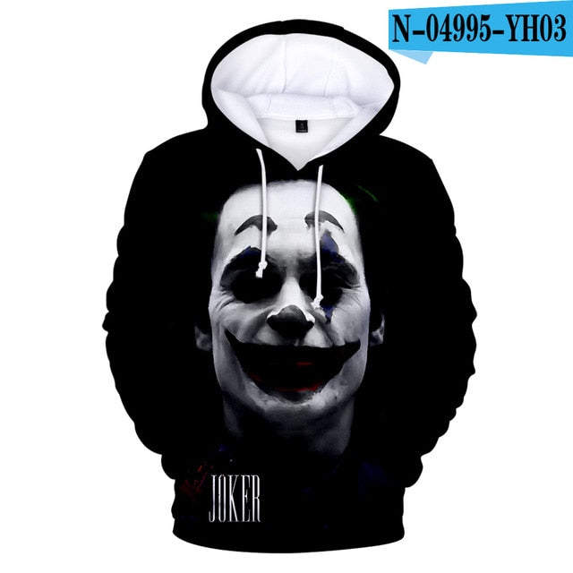 Movie joker 2019 Women/Men Hoodies Fashion Casual Hooded Sweatshirt Spring Autumn Male Trend Harajuku Streetwear Hip Hop clothes