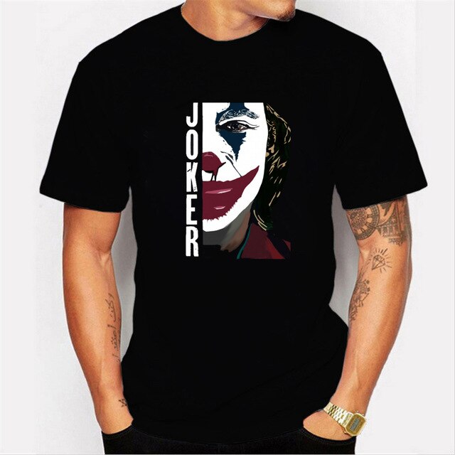 LettBao New Men t shirts Joker Joaquin Phoenix 2019 T Shirt Movies Inspired Jack Mark Heath Jokers Tee Black Friday T-Shirt