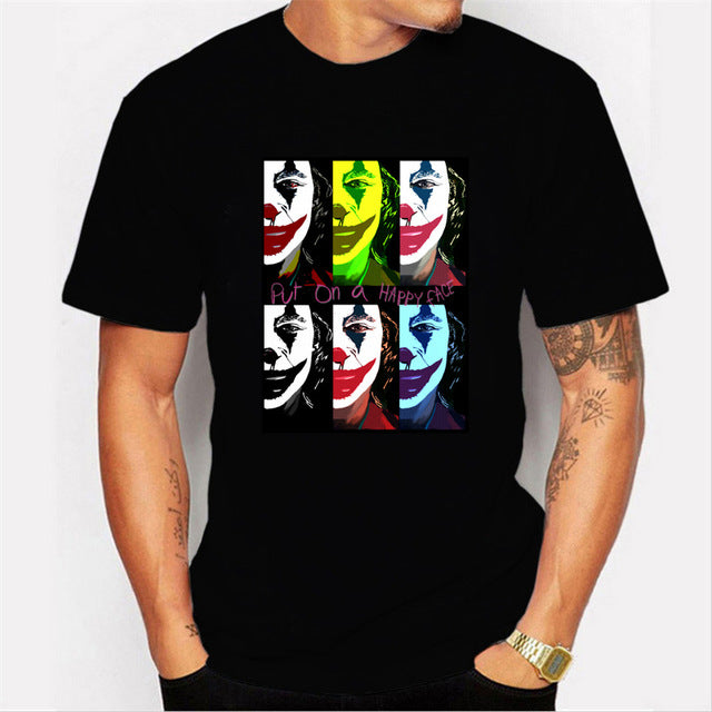 LettBao New Men t shirts Joker Joaquin Phoenix 2019 T Shirt Movies Inspired Jack Mark Heath Jokers Tee Black Friday T-Shirt