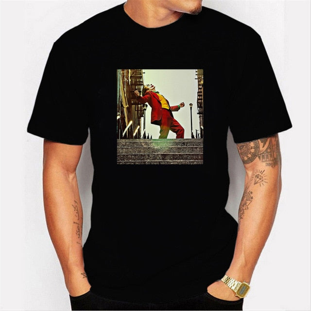 LettBao New Men t shirts Joker Joaquin Phoenix 2019 T Shirt Movies Inspired Jack Mark Heath Jokers Tee Black Friday T-Shirt