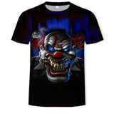 Horror Movie It Penny Wise Clown Joker 3D Print Tshirt Men/Women Hip Hop Streetwear Tee T shirt 90s Boys Cool Clothes Man Tops
