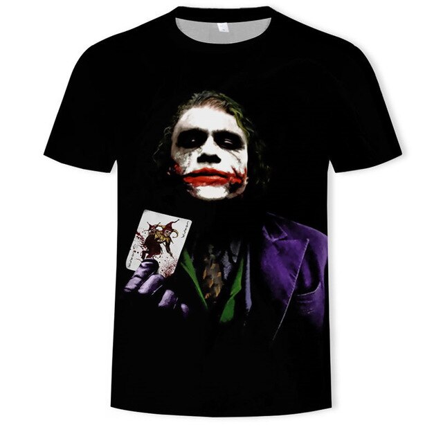 Horror Movie It Penny Wise Clown Joker 3D Print Tshirt Men/Women Hip Hop Streetwear Tee T shirt 90s Boys Cool Clothes Man Tops