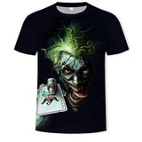 Horror Movie It Penny Wise Clown Joker 3D Print Tshirt Men/Women Hip Hop Streetwear Tee T shirt 90s Boys Cool Clothes Man Tops