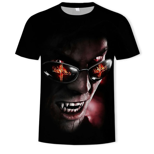 Horror Movie It Penny Wise Clown Joker 3D Print Tshirt Men/Women Hip Hop Streetwear Tee T shirt 90s Boys Cool Clothes Man Tops
