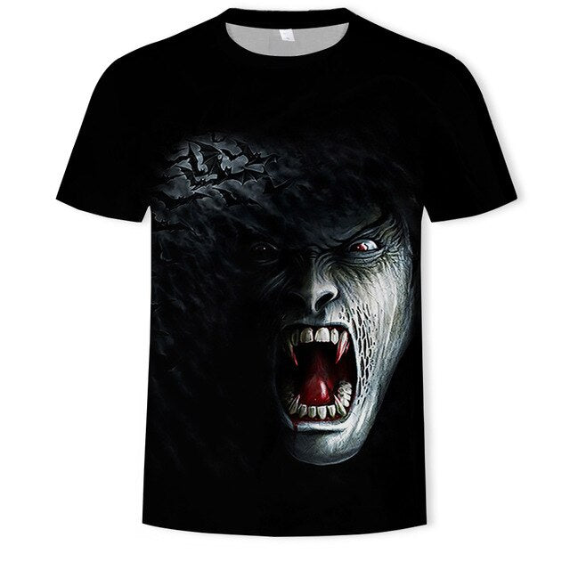 Horror Movie It Penny Wise Clown Joker 3D Print Tshirt Men/Women Hip Hop Streetwear Tee T shirt 90s Boys Cool Clothes Man Tops