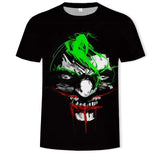 Horror Movie It Penny Wise Clown Joker 3D Print Tshirt Men/Women Hip Hop Streetwear Tee T shirt 90s Boys Cool Clothes Man Tops