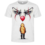 Horror Movie It Penny Wise Clown Joker 3D Print Tshirt Men/Women Hip Hop Streetwear Tee T shirt 90s Boys Cool Clothes Man Tops