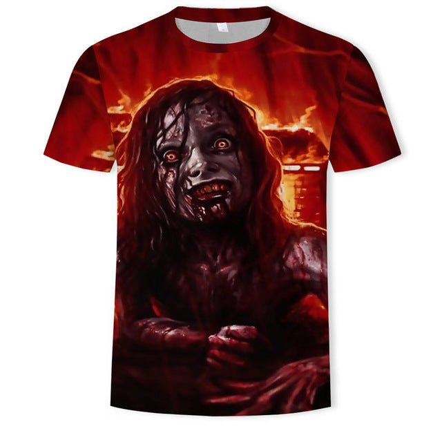 Horror Movie It Penny Wise Clown Joker 3D Print Tshirt Men/Women Hip Hop Streetwear Tee T shirt 90s Boys Cool Clothes Man Tops