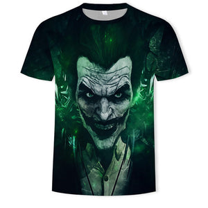 Horror Movie It Penny Wise Clown Joker 3D Print Tshirt Men/Women Hip Hop Streetwear Tee T shirt 90s Boys Cool Clothes Man Tops