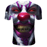 Horror Movie It Clown Tshirt Men/Women Hip Hop Streetwear Tee Cool Clothes Man Tops Joker 3D Print T shirt 2XS-4XL
