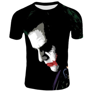 Horror Movie It Clown Tshirt Men/Women Hip Hop Streetwear Tee Cool Clothes Man Tops Joker 3D Print T shirt 2XS-4XL