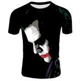 Horror Movie It Clown Tshirt Men/Women Hip Hop Streetwear Tee Cool Clothes Man Tops Joker 3D Print T shirt 2XS-4XL