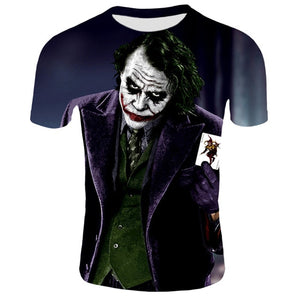 Horror Movie It Clown Tshirt Men/Women Hip Hop Streetwear Tee Cool Clothes Man Tops Joker 3D Print T shirt 2XS-4XL