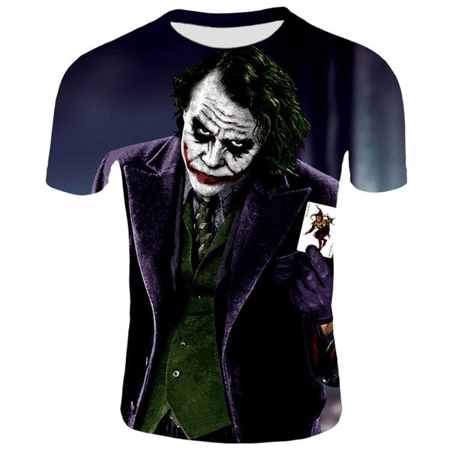 Horror Movie It Clown Tshirt Men/Women Hip Hop Streetwear Tee Cool Clothes Man Tops Joker 3D Print T shirt 2XS-4XL