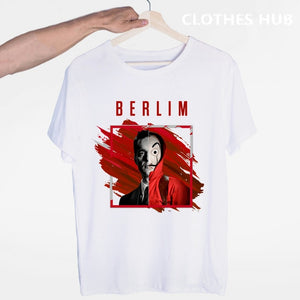 La Casa De Papel T shirt men Funny Design T Shirt Money Heist Tees TV Series Tshirts Men Short Sleeve House of Paper T-Shirt