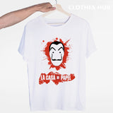 La Casa De Papel T shirt men Funny Design T Shirt Money Heist Tees TV Series Tshirts Men Short Sleeve House of Paper T-Shirt