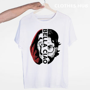La Casa De Papel T shirt men Funny Design T Shirt Money Heist Tees TV Series Tshirts Men Short Sleeve House of Paper T-Shirt