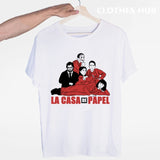 La Casa De Papel T shirt men Funny Design T Shirt Money Heist Tees TV Series Tshirts Men Short Sleeve House of Paper T-Shirt