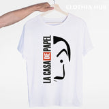 La Casa De Papel T shirt men Funny Design T Shirt Money Heist Tees TV Series Tshirts Men Short Sleeve House of Paper T-Shirt