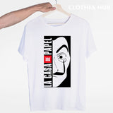 La Casa De Papel T shirt men Funny Design T Shirt Money Heist Tees TV Series Tshirts Men Short Sleeve House of Paper T-Shirt