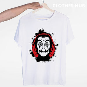 La Casa De Papel T shirt men Funny Design T Shirt Money Heist Tees TV Series Tshirts Men Short Sleeve House of Paper T-Shirt