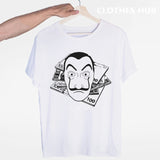 La Casa De Papel T shirt men Funny Design T Shirt Money Heist Tees TV Series Tshirts Men Short Sleeve House of Paper T-Shirt