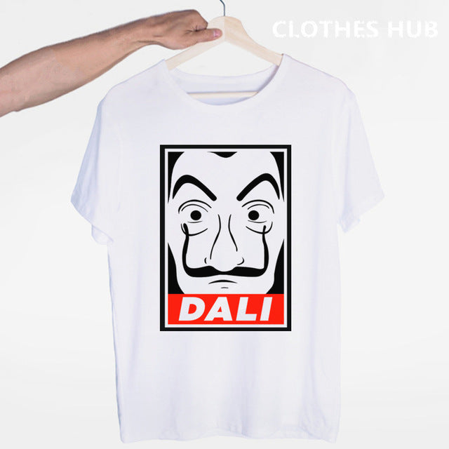 La Casa De Papel T shirt men Funny Design T Shirt Money Heist Tees TV Series Tshirts Men Short Sleeve House of Paper T-Shirt