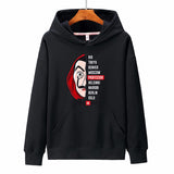 New hoodies Men la casa de papel Autumn Harajuku Hip Hop joker Money Heist TV Printed sweatshirt Fashion Male sudadera hombre