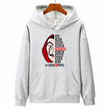 New hoodies Men la casa de papel Autumn Harajuku Hip Hop joker Money Heist TV Printed sweatshirt Fashion Male sudadera hombre