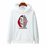 New hoodies Men la casa de papel Autumn Harajuku Hip Hop joker Money Heist TV Printed sweatshirt Fashion Male sudadera hombre