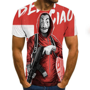 Horror Movie It Penny Wise Clown Joker 3D Print Tshirt Men/Women Hip Hop Streetwear Tee T shirt 90s Boys Cool Clothes Man Tops
