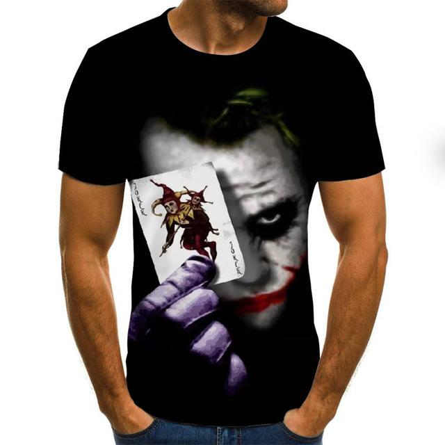 Horror Movie It Penny Wise Clown Joker 3D Print Tshirt Men/Women Hip Hop Streetwear Tee T shirt 90s Boys Cool Clothes Man Tops