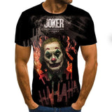 Horror Movie It Penny Wise Clown Joker 3D Print Tshirt Men/Women Hip Hop Streetwear Tee T shirt 90s Boys Cool Clothes Man Tops