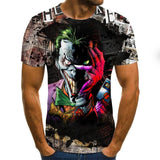 Horror Movie It Penny Wise Clown Joker 3D Print Tshirt Men/Women Hip Hop Streetwear Tee T shirt 90s Boys Cool Clothes Man Tops