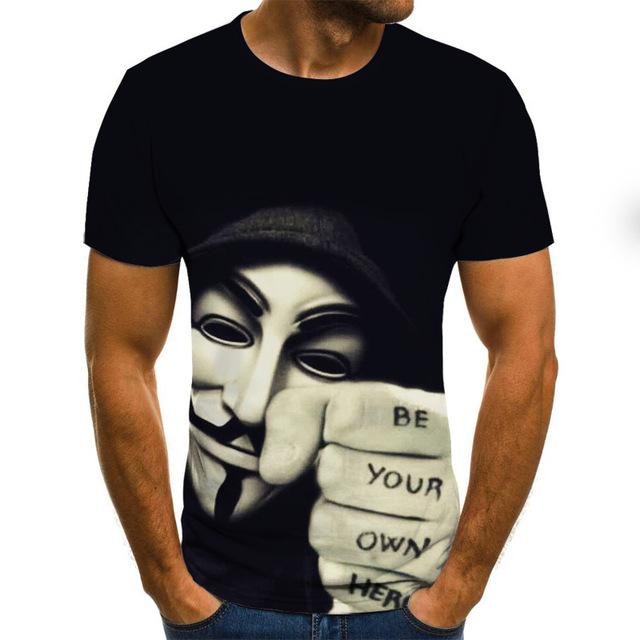 Horror Movie It Penny Wise Clown Joker 3D Print Tshirt Men/Women Hip Hop Streetwear Tee T shirt 90s Boys Cool Clothes Man Tops