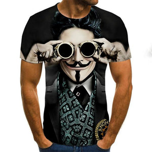 Horror Movie It Penny Wise Clown Joker 3D Print Tshirt Men/Women Hip Hop Streetwear Tee T shirt 90s Boys Cool Clothes Man Tops