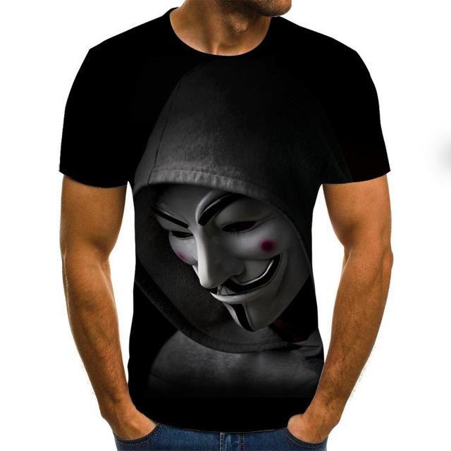 Horror Movie It Penny Wise Clown Joker 3D Print Tshirt Men/Women Hip Hop Streetwear Tee T shirt 90s Boys Cool Clothes Man Tops