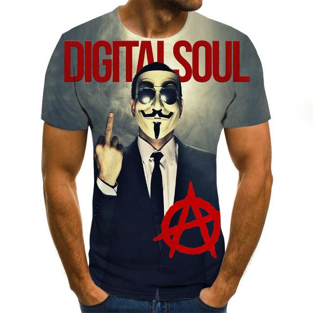 Horror Movie It Penny Wise Clown Joker 3D Print Tshirt Men/Women Hip Hop Streetwear Tee T shirt 90s Boys Cool Clothes Man Tops